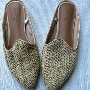 Natural Weave Ballet Slide